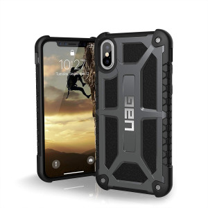 URBAN ARMOR GEAR UAG iPhone Xs/X [5.8-inch Screen] Monarch Feather-Light Rugged [Graphite] Military Drop Tested iPhone Case