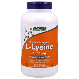 Double Strength L-Lysine 1,000 mg Now Foods 250 Tabs