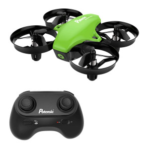 Mini Drone, Potensic A20 RC Nano Quadcopter 2.4G 6 Axis with Altitude Hold Function, Headless Mode Remote Control Best Drone for Beginners and Kids - Green
