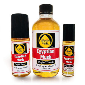 Egyptian Musk Oil, Choose from Roll On to 0.33oz - 4oz Glass Bottle, by WagsMarket - The Egyptian Musk Factory (0.33oz Roll On)
