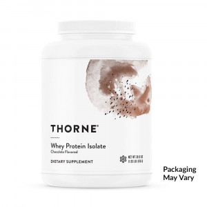 Thorne Research - Whey Protein Isolate (Chocolate Flavor) - Easy-to-Digest Whey Protein Isolate Powder - NSF Certified for Sport - 30.9 oz