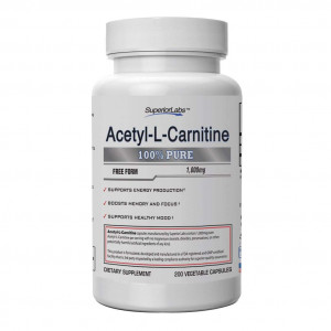 Superior Labs | Acetyl L-Carnitine 1000mg Maximum Absorption | Pure Vegetable Capsules | Zero Synthetic Additives | Superior Absorption