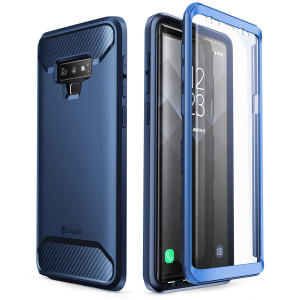 Clayco Samsung Galaxy Note 9 Case, [Xenon Series] Full-Body Rugged Case with Built-in 3D Curved Screen Protector for Samsung Galaxy Note 9 (2018 Release) (Blue)