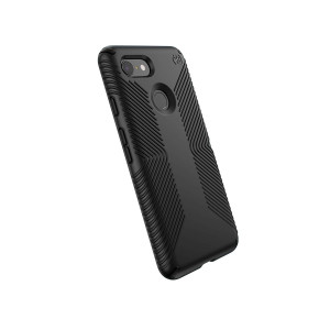 Speck Products Compatible Phone Case for Google Pixel 3, Presidio Grip Case, Black/Black