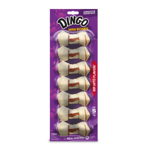 Dingo Rawhide Mini Bones For Small/Toy Dogs, Chicken