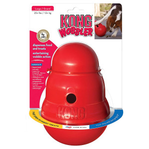 KONG - Wobbler - Interactive Treat Dispensing Dog Toy, Dishwasher Safe