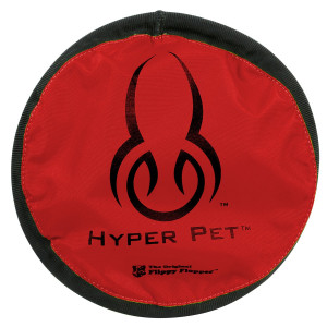 Hyper Pet Flippy Flopper Dog Frisbee Interactive Dog Toys (Flying Disc Dog Fetch Toy – Floats in Water & Safe on Teeth) Multiple Style Options Available - Colors Will Vary