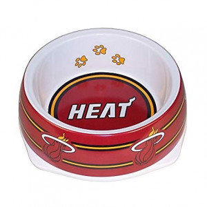 Sporty K9 NBA Miami Heat Pet Bowl, Large