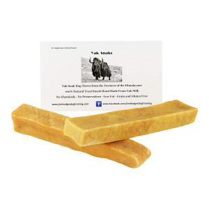 Yak Snak Dog Chews - All Natural Hard Cheese Himalayan Dog Treats - Long Lasting Dog Chews, Made from Yak Milk, Small, Medium. Large and Extra Large Sizes