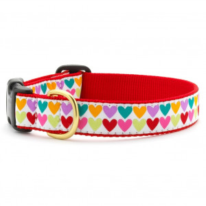 Up Country Pop Hearts Dog Collar