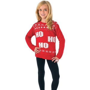 Rubie's Costume Ho Ho Ho Ugly Christmas Sweater Costume, One Color, Large