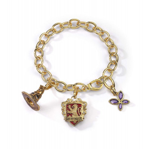 The Noble Collection Lumos Harry Potter Gryffindor Charm Bracelet