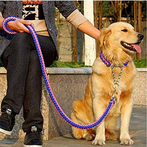 FinerMe Big Dog Leash/dog Chain/traction Rope Adjustable Loop Slip Pet Dog Leashes Rope Snap Training Lead Medium/large/x-large