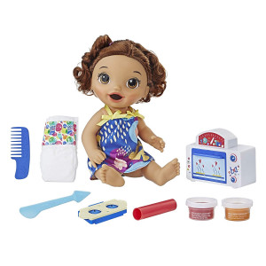 Baby Alive Snackin' Treats Baby (Brown Curly Hair)