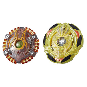 BEYBLADE Burst Turbo Slingshock Dual Pack Spiral Treptune T4, Lava-X Anubion A4, Multicolor