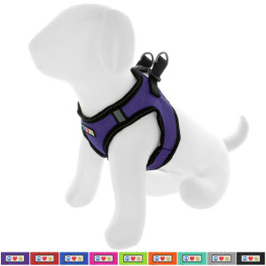 Pawtitas Pet Reflective Mesh Dog Harness, Step in Vest Harness, Comfort Control, Training Walking Your Puppy/Dog - No More Pulling, Tugging, Choking, Prevent Pulling