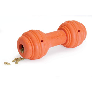 PetSafe Sportsmen Chuckle Interactive Dog Toy with Noise Maker, Use with Food or Treats