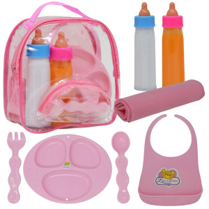 The New York Doll Collection Baby Doll Accessories, Doll Magic Bottles and Doll Feeding Set in A Bag