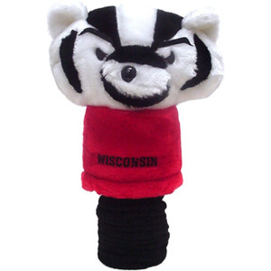 Team Golf NCAA Wisconsin Badgers Mascot Golf Club Headcover, Fits most Oversized Drivers, Extra Long Sock for Shaft Protection, Officially Licensed Product