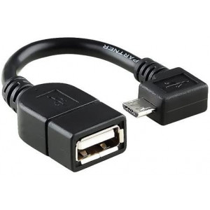 Sanoxy Micro USB Right Angle OTG (On-The-Go) to USB 2.0 Adapter