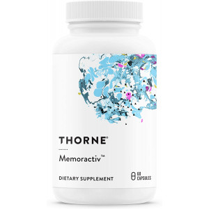 Thorne Research - Memoractiv - Botanicals and Nutrients for Cognitive Function and Mental Focus - Ashwaganda, Acetyl-L-Carnitine, Ginkgo - 60 Capsules