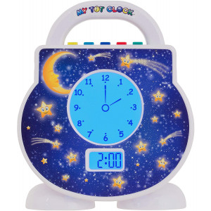 My Tot Clock Toddler Clock, White