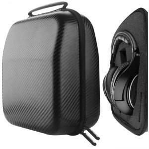 Geekria Headphone Case Compatible with Sennheiser HD650, HD600, HD598, HD558, HD518, AKG K550, Sony Z7 and More/Hard Shell Large Carrying Case with Foam Interior/Gaming Headset Bag