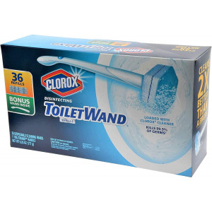 Clorox Toilet Wand Disinfecting Refills, 36 Ct Plus Bonus Handle by Clorox