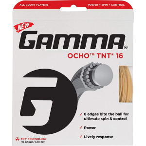 Gamma Ocho TNT Tennis String Natural ()
