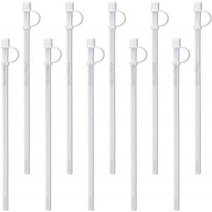 13" Flexible Straws for Whirley Hospital Mugs (10)