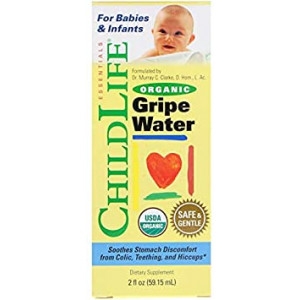 Organic Gripe Water for Babies and Infants Child Life 2 fl oz Liquid