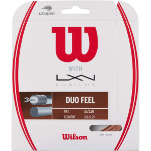 Wilson Duo Feel Element 125 and NXT 16 Tennis String