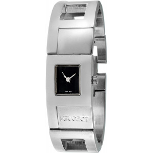 Peugeot Women Quartz Wrist Watch with Cuff Metal Bracelet