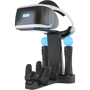 Skywin Playstation VR Charging Stand - PSVR Charging Stand to Showcase, Display, and Charge your PS4 VR