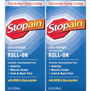 Stopain Extra Strength Pain Relief Roll-On 3 Ounce (2 Count)