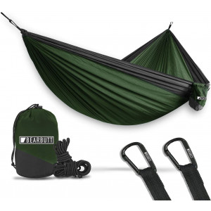 Bear Butt Hammocks - Camping Hammock for Outdoors, Backpacking and Camping Gear - Double hammock, Portable hammock, 2 Person Hammock for Travel, outdoors - Tree and Hiking Gear - Hammock that Holds 500lbs