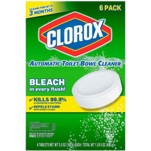 Clorox Automatic Toilet Bowl Cleaner Tablet - 3.5 Ounce, 6 Pack