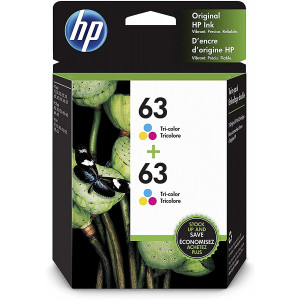 HP 63 | 2 Ink Cartridges | Tri-Color | F6U61AN, 1VV67AN#140
