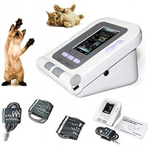 CONTEC08A-VET Digital Veterinary Blood Pressure Monitor NIBP Cuff,Dog/Cat/Pets (CONTEC08A-VET with 3 Cuffs)