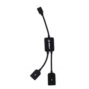 Inteset USB 2.0 and Micro USB OTG Y Cable for Controlling The F-TV Stick, Pendent, or Cube, Supports Wireless Keyboards and The Inteset IReTV for Universal Remote Control. (IReTV not Included)