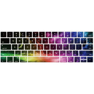 Funut MacBook Keyboard Cover for 2016-2018 Pro 13 Pro 15 Inch with Touch Bar, Washable Silicone Keyboard Skin for Pro 13 (A1706 A1989) and Pro 15 (A1707 A1990) with Touch Bar - Nebula