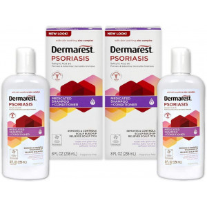 Dermarest Psoriasis Medicated Shampoo and Conditioner, 8 oz, Pack of 2