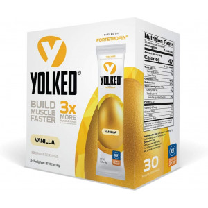 YOLKED - Clinically Proven and NSF-Certified All Natural Muscle Building Supplement - Increase Lean Muscle, Reduce Muscle Loss, and Improve Recovery with Protein's Perfect Partner, 30 Servings
