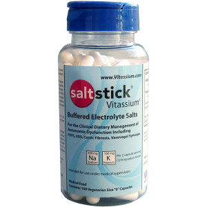 SaltStick Vitassium, Buffered Electrolyte Salt Capsules, Electrolyte Supplement Pill, Medical Food for Sodium and Potassium Replenishment, 100 Count