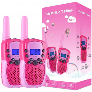 Selieve Toys for 3-12 Year Old Girls, Walkie Talkies for Kids 22 Channels 2 Way Radio Toy with Backlit LCD Flashlight, 3 Miles Range for Outside, Camping, Hiking