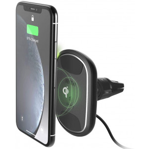 iOttie iTap 2 Wireless Magnetic Qi Wireless Charging Air Vent Mount || Compatible with IPhone XS XR X Max Samsung S10 S9 + Smartphones | + Dual Car Charger