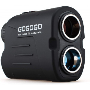 Gogogo Sport Laser Golf/Hunting Rangefinder, 6X Magnification Clear View 650/900 Yards Laser Range Finder, Accurate Scan, Slope Function, Pin-Seeker and Flag-Lock and Vibration, Easy-to-Use Range Finder