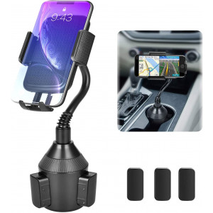 Cup Holder Phone Mount, Cup Holder Cradle Car Mount for Cell Phone Universal Adjustable Gooseneck Cup Phone Holder for iPhone 11 Xs Max/X/8/7 Plus/Galaxy Galaxy Car Phone MountUpgraded 2020