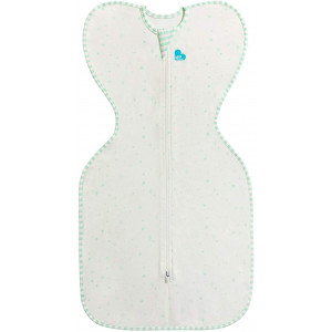 Love to Dream Swaddle UP Organic, Mint, Small, 8-13 lbs, Dramatically Better Sleep, Allow Baby to Sleep in Their Preferred arms up Position for self-Soothing, snug fit Calms Startle Reflex