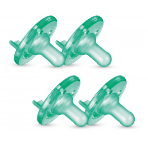 Philips AVENT Soothie Pacifier, 3+ Months, Green, 4 Pack, SCF192/45